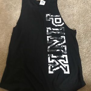 Pink razor back tank